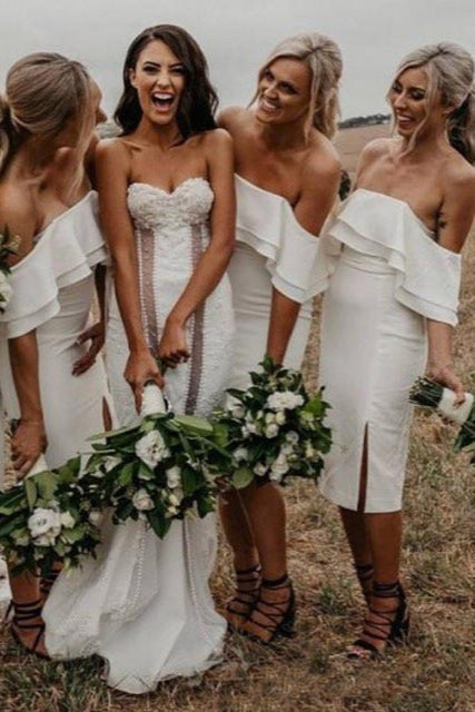Bohemian Bridesmaid Dresses Summer Off the Shoulder TANYA BRIDAL Bohemian Bridesmaid Dresses Summer Off the Shoulder TANYA BRIDAL