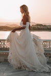 Bohemia Star tassel Chic Lace Wedding Dress