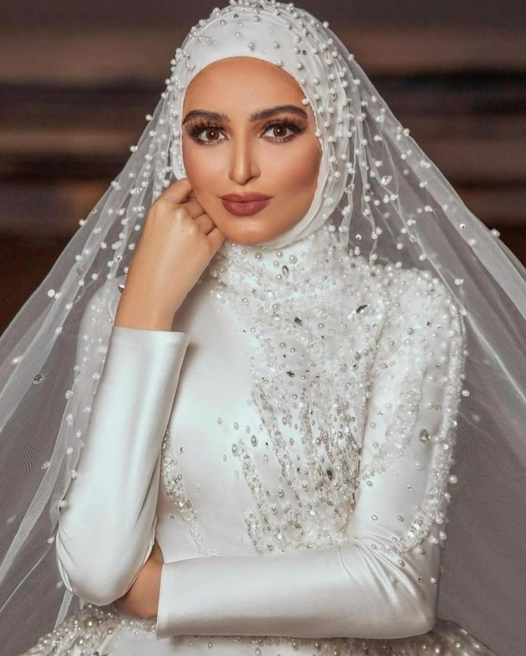 Muslim Mermaid Wedding Dresses with Detachable Train – TANYA BRIDAL