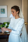 Simple Long Sleeves Wedding Dresses