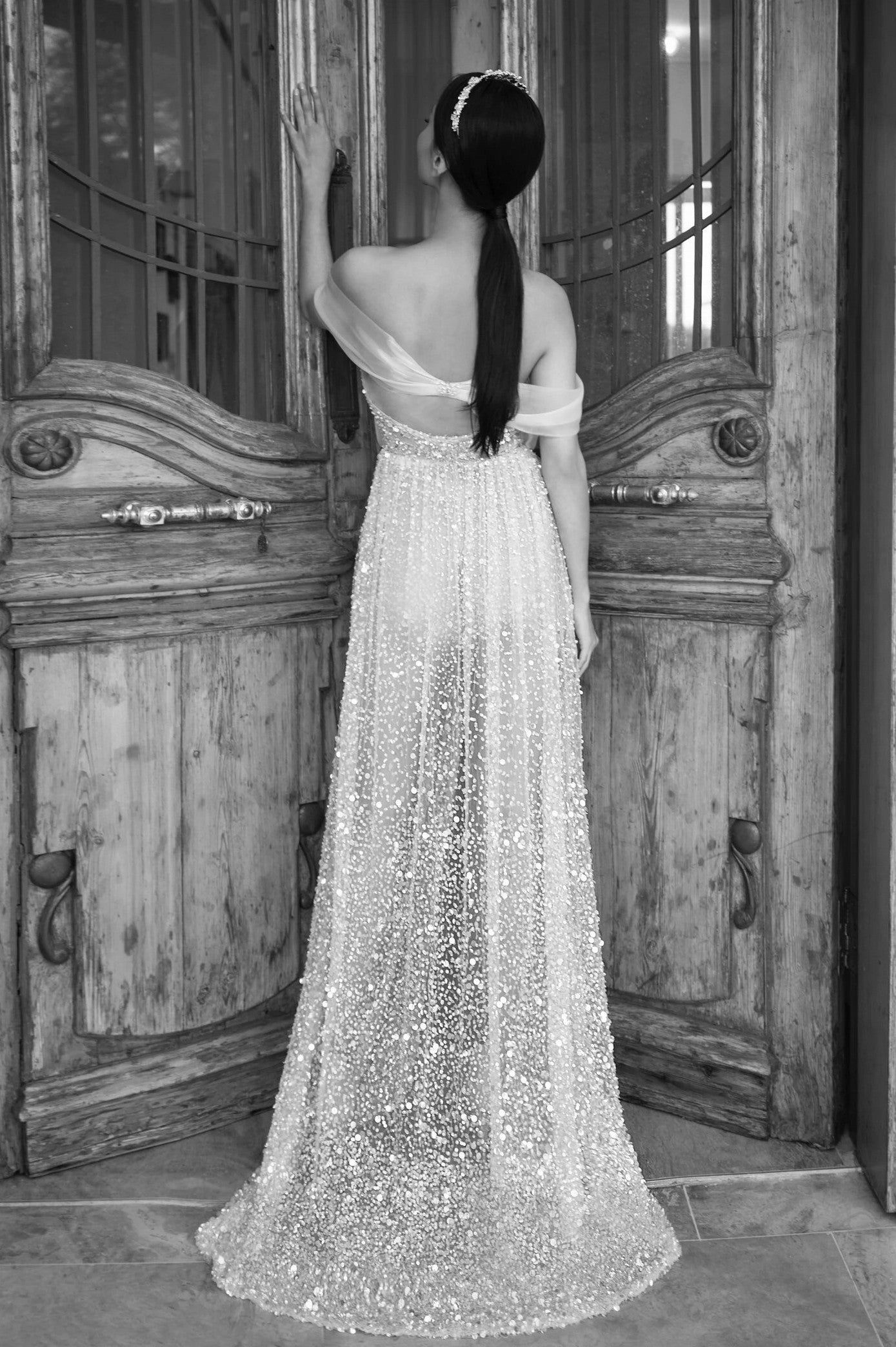 Luxury Beads Lace A Line Wedding Dresses Side Slit Vestido de Noivas Z TANYA BRIDAL Luxury Beads Lace A Line Wedding Dresses Side Slit Vestido de Noivas Z TANYA BRIDAL