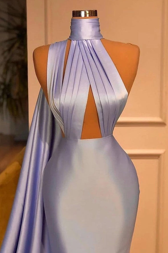 Mermaid Party Evening Dresses Long Lavender