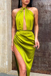 Vestidos De Fiesta Halter Neck Evening Dress Long