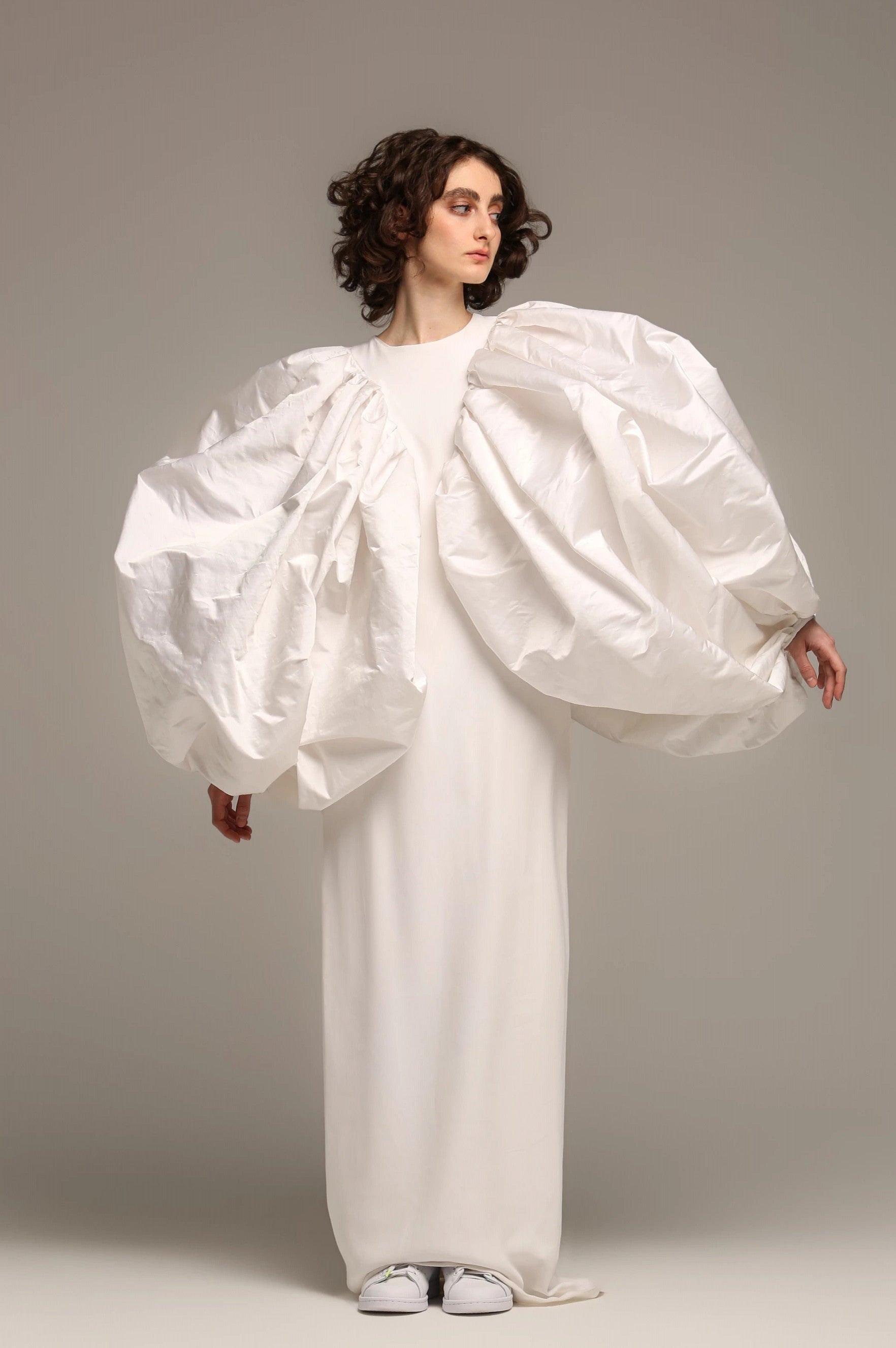 big big dresses Big Puff Sleeve Taffeta Wedding Dresses DW673 – TANYA BRIDAL