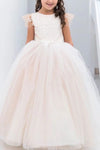 Lace Ivory Flower Girl Dresses Appliques