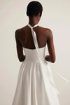 Strapless A Line Wedding Dresses With Puff Tulle Skirts DW713