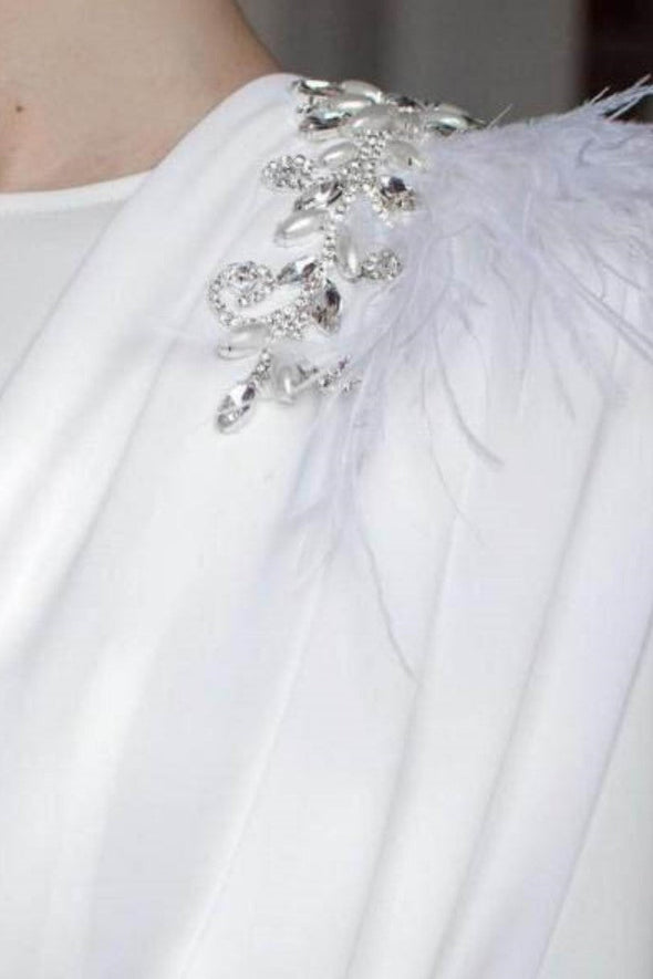 Robe De Mariage Arabic Muslim Wedding Dress Long Sleeve