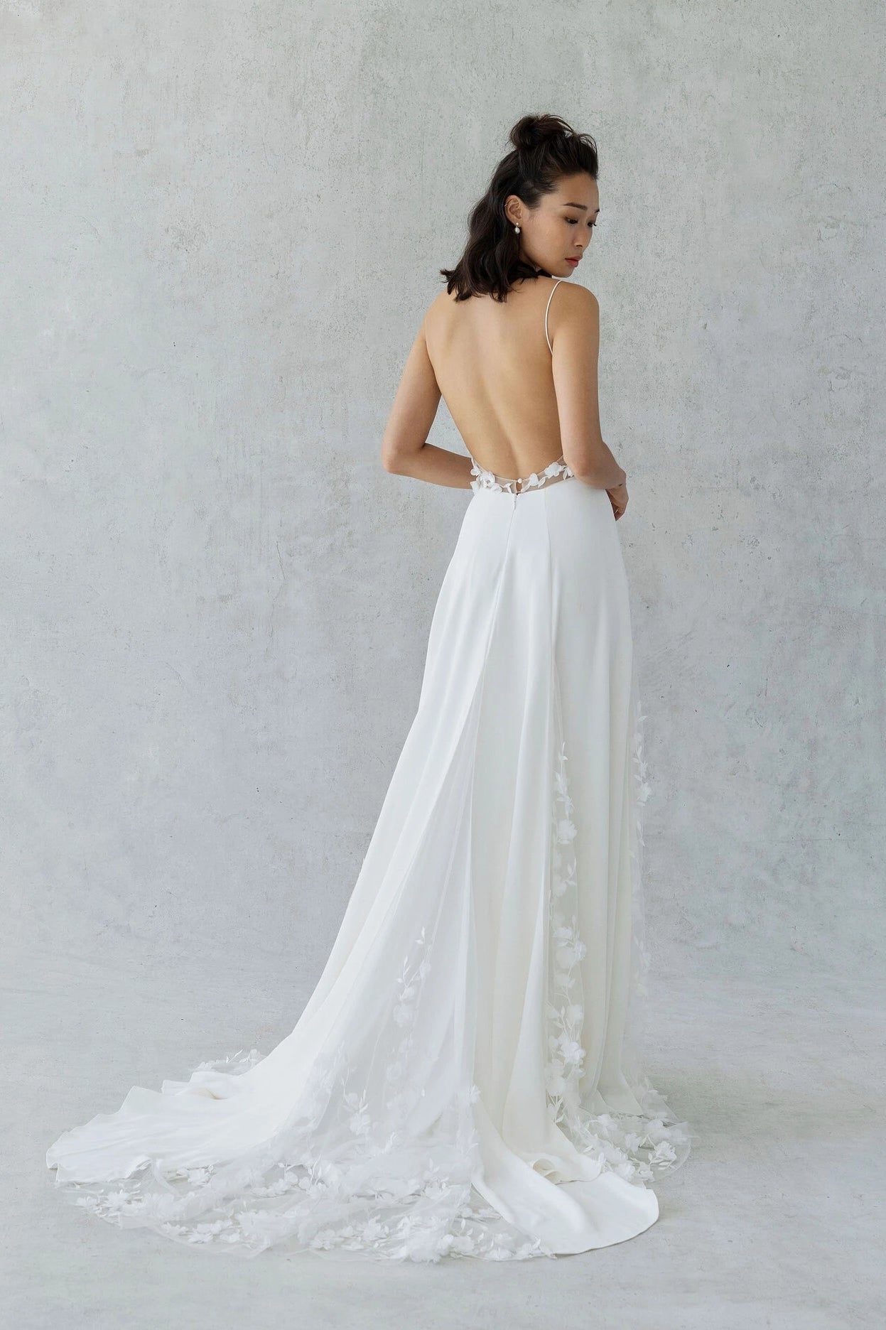 A Line Scoop Neck Backless Boho Bridal Gowns Chic ZW899 TANYA BRIDAL A Line Scoop Neck Backless Boho Bridal Gowns Chic ZW899 TANYA BRIDAL