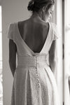 Cap Sleeve O-Neck Wedding Dresses Lace Backless Boho Noivas ZW804
