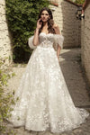 Off The Shoulder Lace Wedding Dresses ZW865