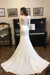 Sexy Mermaid Wedding Dress Long sleeve Dubai Wedding Bride Dress