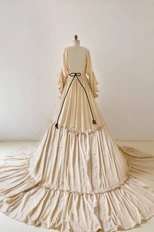 Adjustable Waist Pregnant Women Bride Wedding Dress  LTDZ520