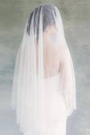Bridal Veil Point Romantic Fingertip Lace Wedding Dotted Veils Without Comb DV026
