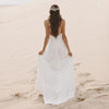 Spaghetti Straps Beach Chiffon Wedding Dresses