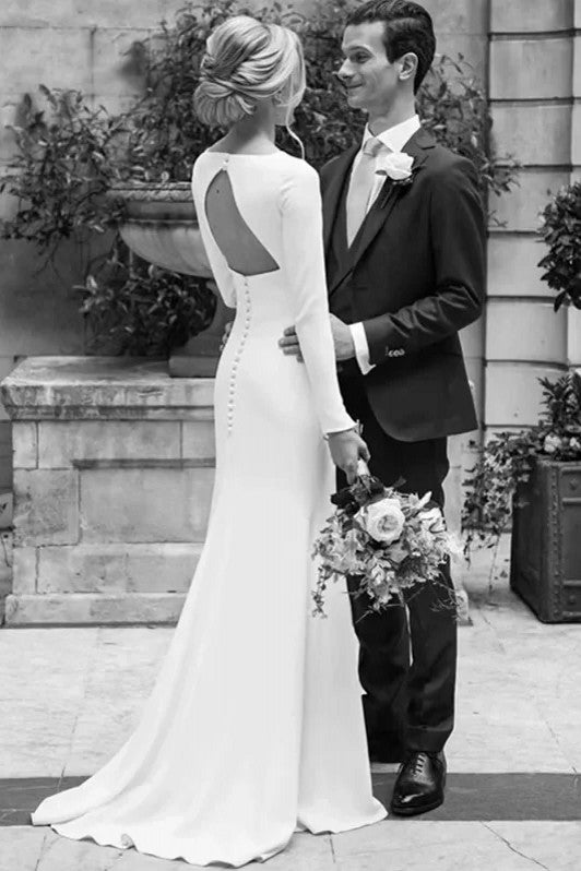 Soft Satin A Line Wedding Dresses TANYA BRIDAL Soft Satin A Line Wedding Dresses TANYA BRIDAL