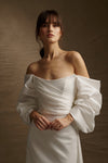 Romantic Satin Big Bow Tie For Wedding Dress DG189