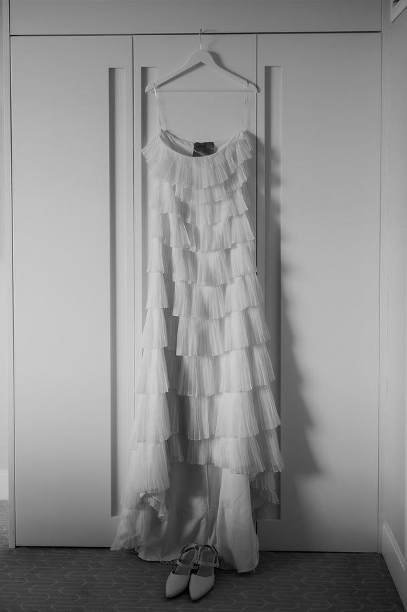 Tiered Ruffles A Line Sweety Wedding Bridal Dress