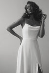 A Line Side Split Fashion Boho Beach Bridal Gowns Chic ZW896