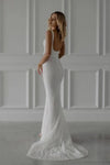 Modern Embroidered Sequins Lace Mermaid Wedding Dress