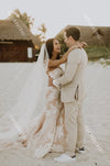 Nude Lining Lace Wedding Dresses Mermaid DW431