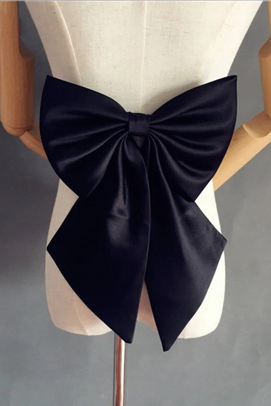 Simple Satin Bow Wedding Accessories Sashes Bow DY015