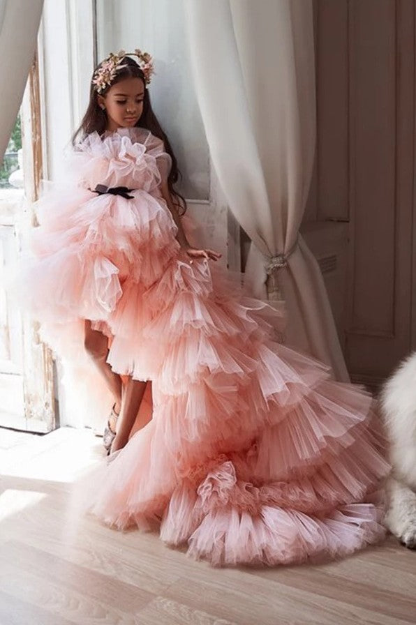 High Low Flower Girl Dress For Wedding Party TANYA BRIDAL High Low Flower Girl Dress For Wedding Party TANYA BRIDAL