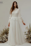 Lantern Sleeve Boho Wedding Dresses Vestido De Noiva Chic DW622