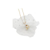 New Polka dot flower Cut yarn bride Hairpin 2pcs Handmade hairpin wedding Dinner Hair accessories