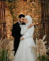 Muslim Wedding Dresses A Line Bling Bling Bride Gown