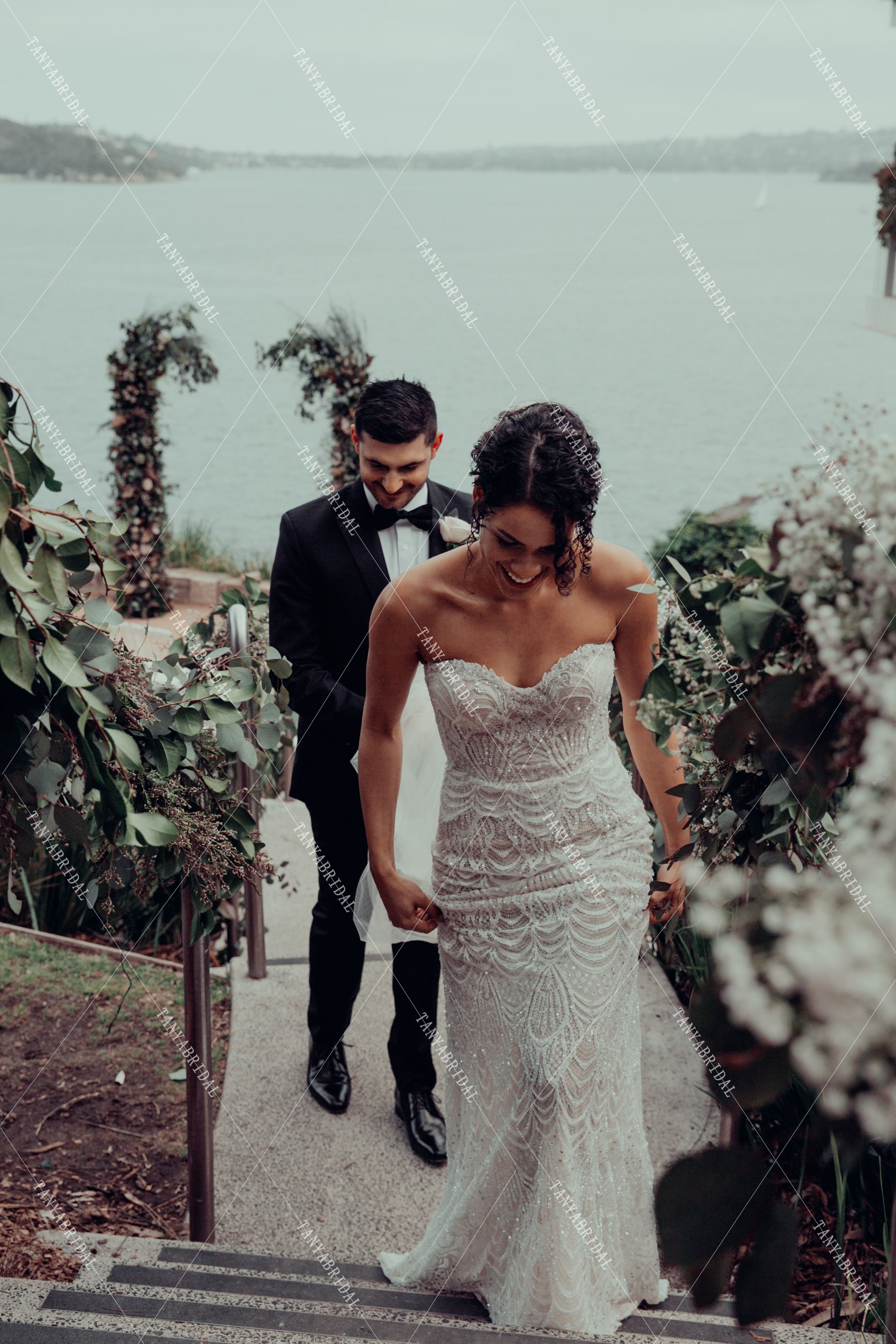 sweetheart mermaid wedding dresses with bling Pearl by Lauren Elaine Lola Gown