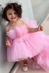 High-Low Kid Brithday Dress First Communion Wedding Party Gown