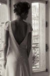 Short Sleeve Soft Satin Wedding Dresses With Lace Jacket Robe de Soriee Chic ZW807