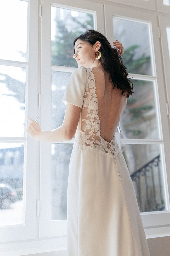 Simple Mermaid Wedding Dresses Backless Elegant Noivas ZW687 – TANYA BRIDAL