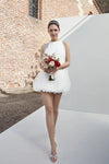 Short/Mini Lace Wedding Dresss Puff Lovely Bridal Dancing Gowns Chic ZW830