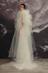 Fashion Tulle Long Cape Wedding Accessories Chic Bridal Wrap ZJ065