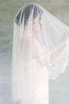 Bridal Veil Point Romantic Fingertip Lace Wedding Dotted Veils Without Comb DV026