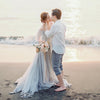 Bohemian Wedding Dress A Line Beach Style TBW36