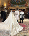 Muslim Wedding Dresses With Long Sleeve High Neck Appliques Abric Dubai Vestido de noiva