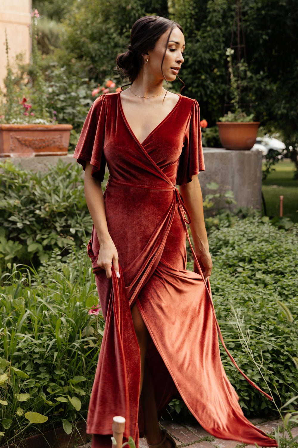 Velvet dresses top