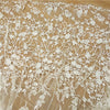 Luxury Lace Flower Fabric Wedding Dress DIY Production Materials