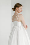 Simple Short Mini Satin Wedding Party Dress