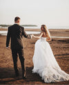 A Line Sweetheart Neckline Lace Wedding Dresses TB1450