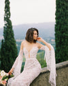 Flare Long Sleeves Lace Wedding Dresses Symphony Bridal Gowns DW227
