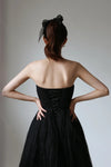 Sweetheart Black Tulle Wedding Dresses Lace Up Back DW703