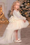 Puffy Sequin Mesh Ball Gown Girl Party Layers Flower Girl Dresses