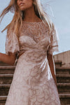 Lace Wedding Dress Boho Dreamy Engagement Gowns A Line Bridal Dress LTDZ291