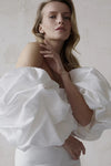 Puff Satin Elegant Wedding Sleeves Detachable Bridal Sleeve Sets DG190