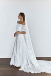 Lace Wedding Dress Boho Dreamy Two Pieces A Line Bridal Dress LTDZ290