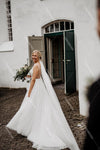 Sheer Lace Wedding Dresses Open Back Classical Robe de soriee ZW347
