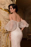 Sequins Sparkly Puffy Wedding Detachable Sleeves DG234